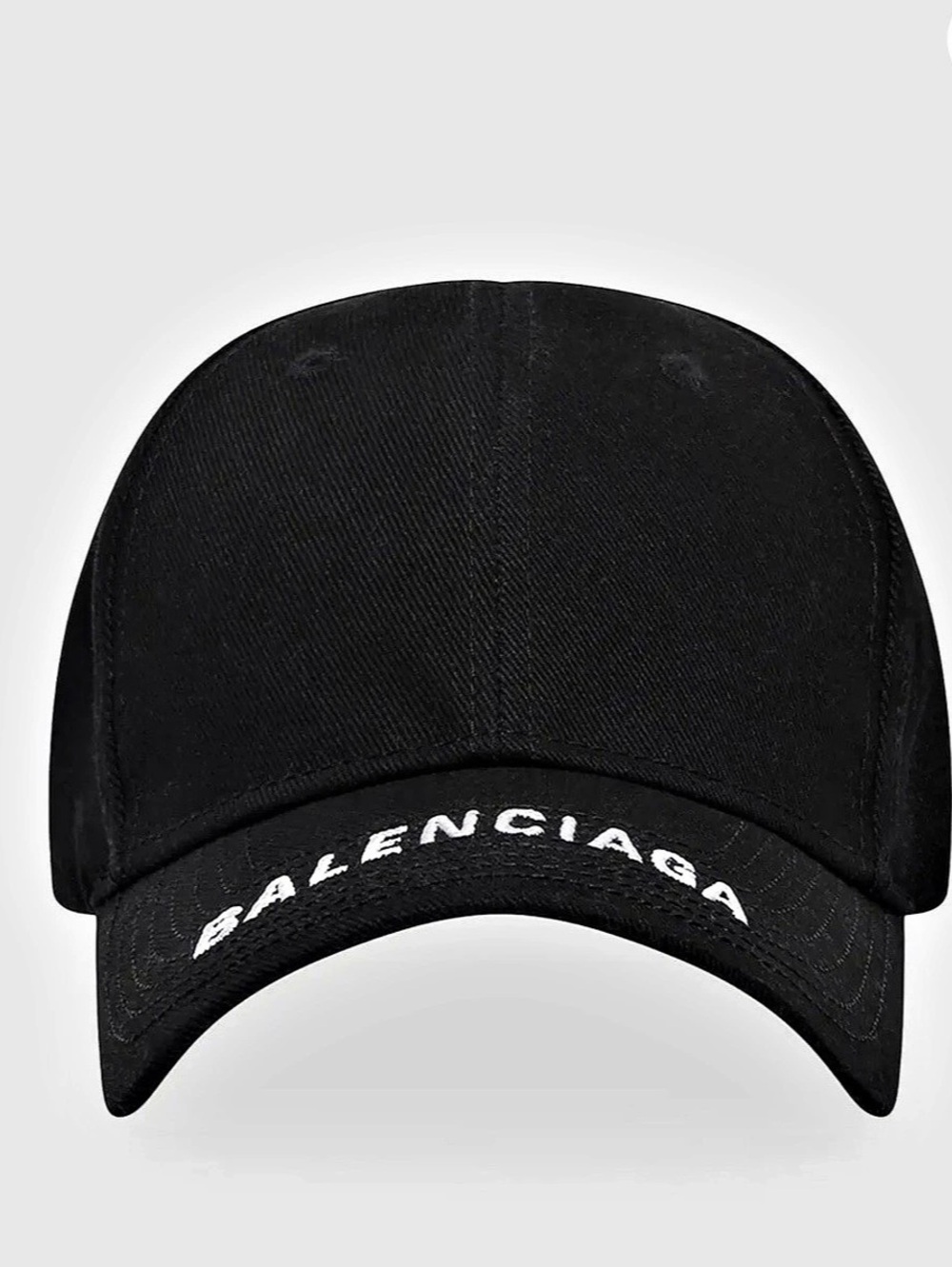 Balenciaga Logo Cap in Black/White Black & White